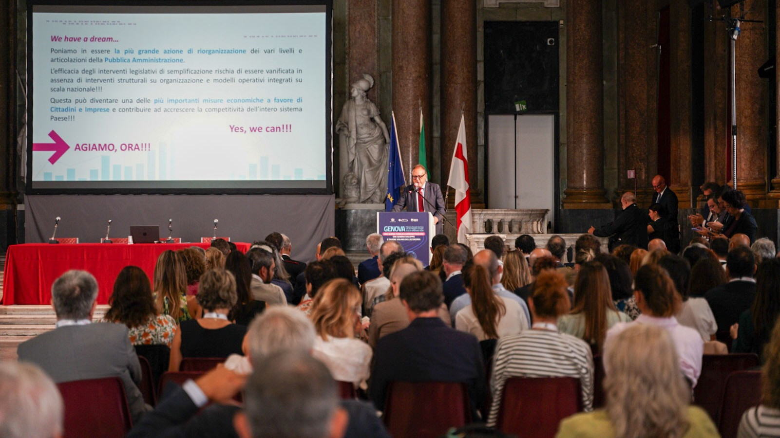 La Sala del Maggior Consiglio durante il convegno