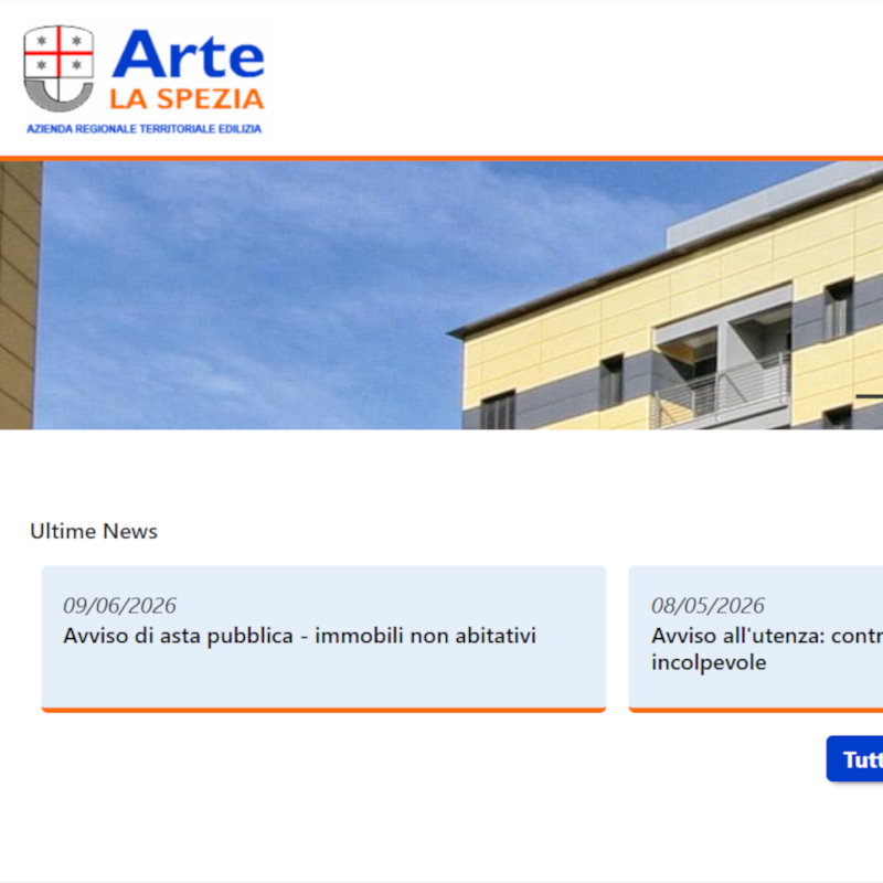 home sito Arte La Spezia